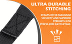 ‌ 2/4pcs Auto Retractable Ratchet Straps 10ft 1500lb Strength - Heavy Duty Cargo Tie Down for Truck Trailer Motorcycle Moving
