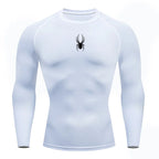 Men's Long Sleeves Fitness T-shirt Gym Compression Dry Fit T-shirt Sportswear Spring And Autumn Outdoor Sports Running Tees Tops