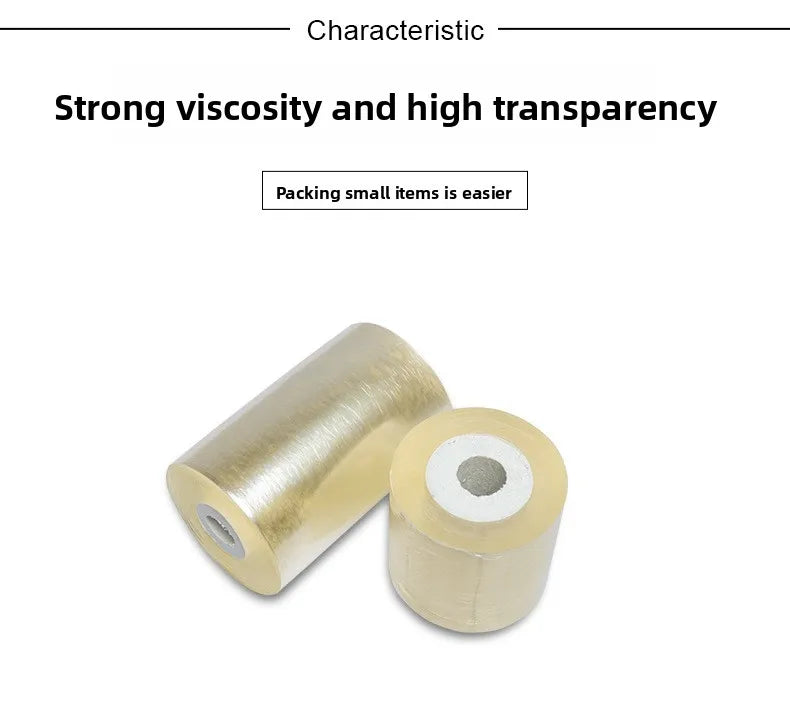 PVC Stretch Wrap Roll - Industrial Self-Adhesive Packing Film for Bundling, Palletizing & Wire Protection