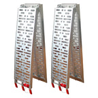 1Piece Aluminum Car Ladder Pickup Truck ATV Loading Ramps Portable 7.5 FT 750 Lbs Capacity Motorcycle Ramps with Tie Down Straps