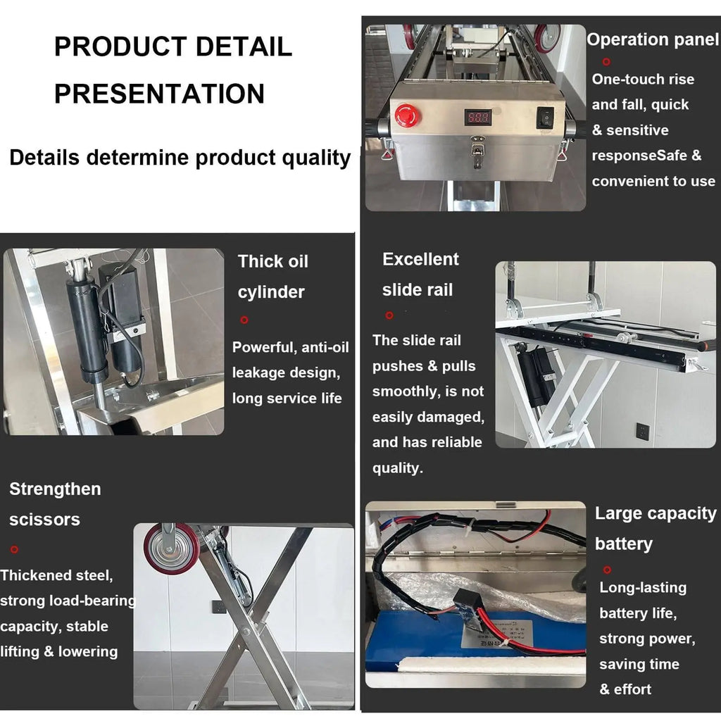 300KG Capacity Heavy Duty Folding Hand Truck Durable Utility Cart for Moving Electric Hand Truck Hydraulic Lift Table Cart