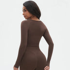 Seamless Long Sleeve Workout Tops for Women Ruched Compression Athletic Top Gym Fitness Yoga Shirt Running Tight Undershirt