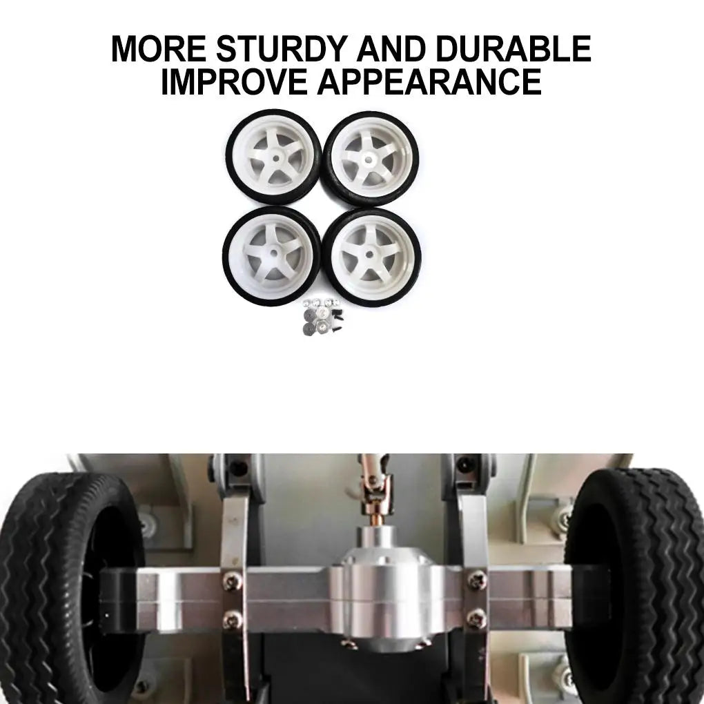 Plastic Durable Wheel Rims Tyre RC Wheel Rims Tyre For 1/10 WPL D12 RC Car Upgrade Parts
