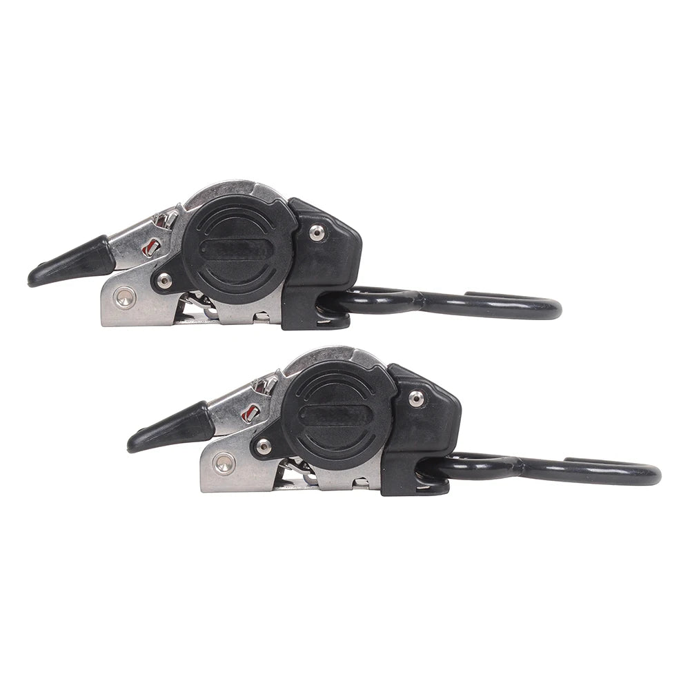 2 Pack Bolt-On Retractable Ratchet Straps Stainless Steel Ratchet Tie Down Straps Heavy Duty Auto Retracting Ratchet Straps