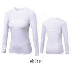 Long Sleeve Workout Shirts Women Quick Dry Gym Athletic T-Shirt Running Hiking Yoga Top with Thumb Hole Slim Fit
