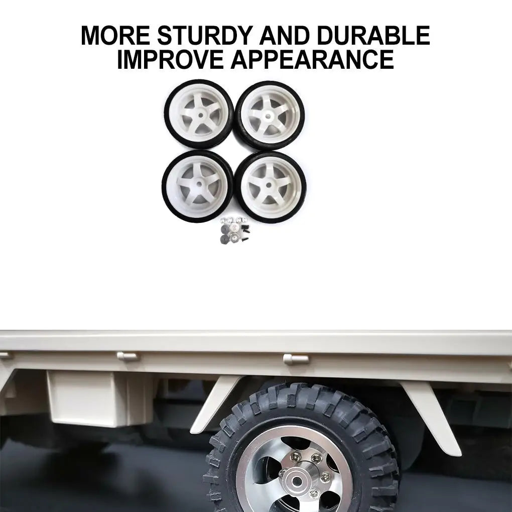 Plastic Durable Wheel Rims Tyre RC Wheel Rims Tyre For 1/10 WPL D12 RC Car Upgrade Parts