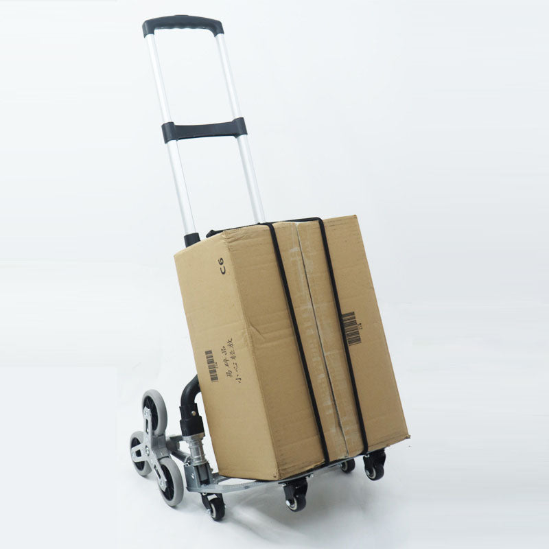 Foldable Trolley Climbing Stairs Cart Upstairs Cargo Transport folded Trolley with Wheels Trailer Truck Moving Tools