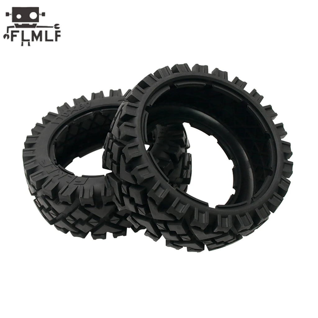 Rc Car All Terrain Wheel Tires Rear or Front Tyre Skin Without Inner Foam for 1/5 HPI ROFUN BAHA ROVAN KM BAJA 5B SS Truck Parts