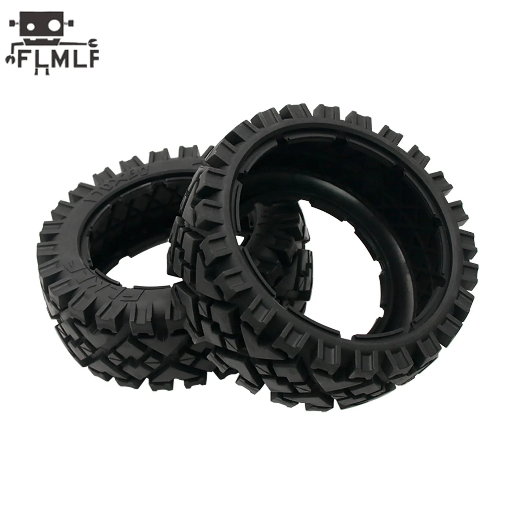 Rc Car All Terrain Wheel Tires Rear or Front Tyre Skin Without Inner Foam for 1/5 HPI ROFUN BAHA ROVAN KM BAJA 5B SS Truck Parts