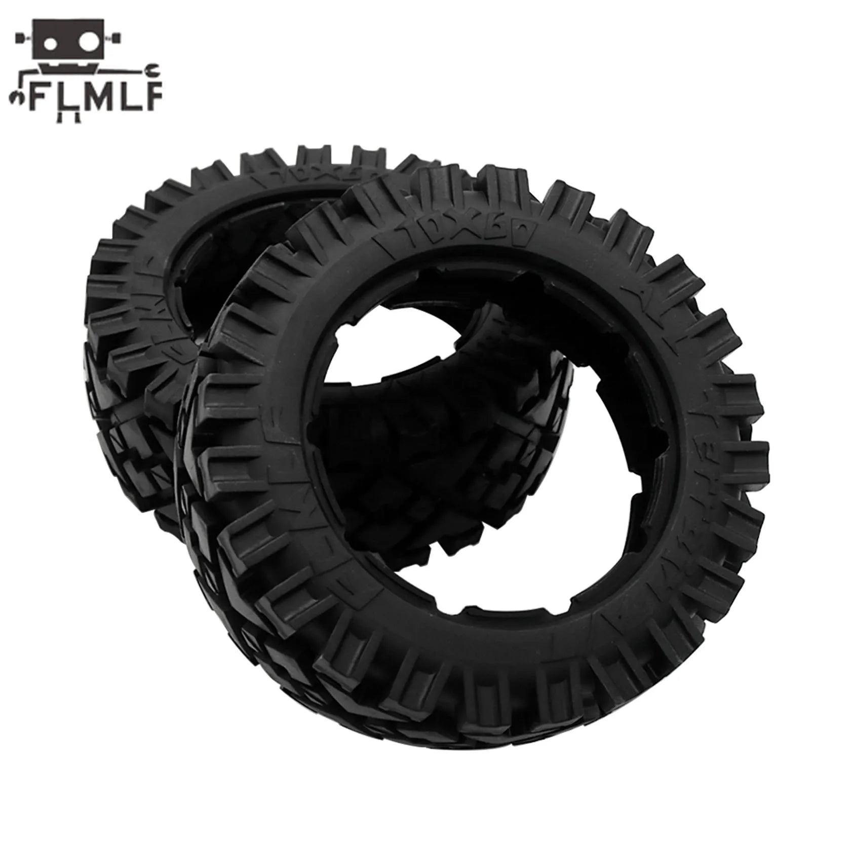 Rc Car All Terrain Wheel Tires Rear or Front Tyre Skin Without Inner Foam for 1/5 HPI ROFUN BAHA ROVAN KM BAJA 5B SS Truck Parts