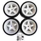 Plastic Durable Wheel Rims Tyre RC Wheel Rims Tyre For 1/10 WPL D12 RC Car Upgrade Parts