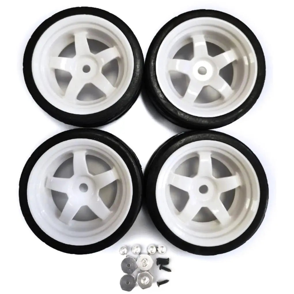 Plastic Durable Wheel Rims Tyre RC Wheel Rims Tyre For 1/10 WPL D12 RC Car Upgrade Parts