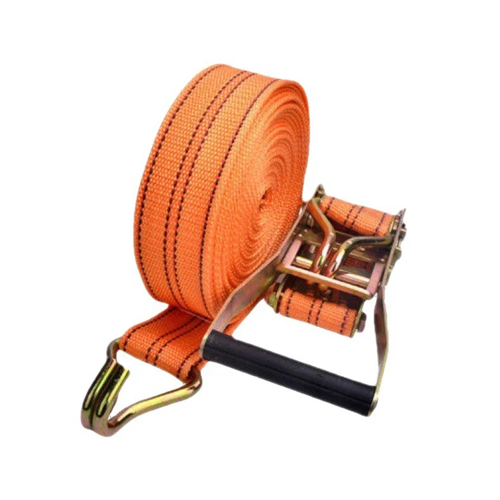 40mm Heavy Duty Ratchet Tie Down, 6/8/10M Truck Strapping, Binding Strap Rope with Tensioner for Secure Fastening Tow Strap