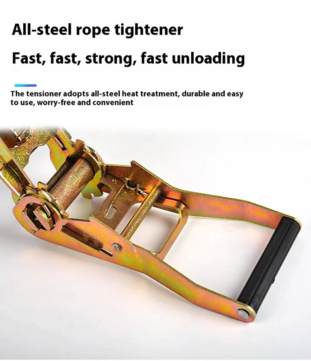 Ratchet Straps 1/3/5/10 Meter Claw Lorry Lashing Handy Straps Thickened Car Strapping Belt Tensioner Binding Strapping Tensioner