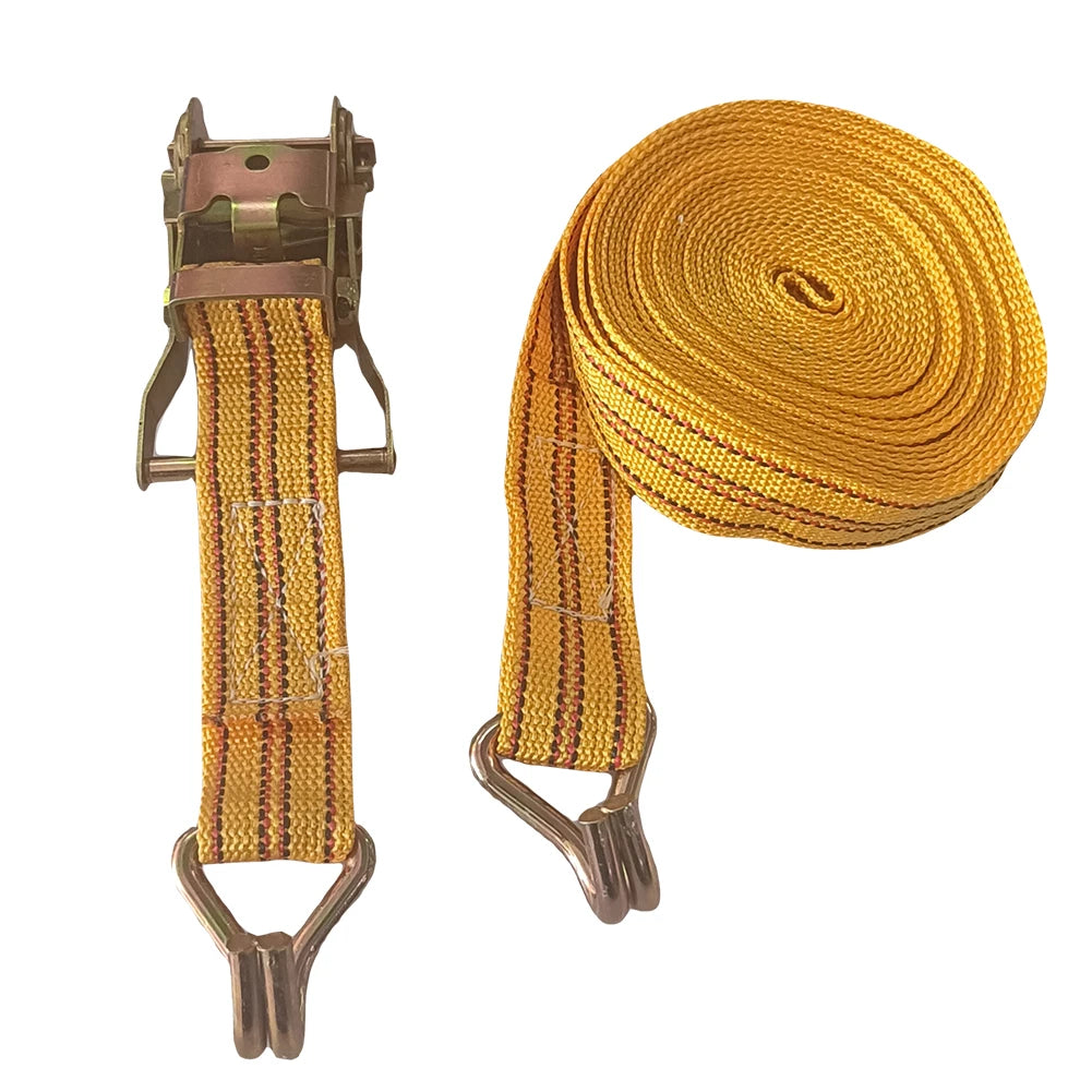 Double Hook Cargo Straps Thickened Ratchet Straps Universal Retractor Tie Down Straps Car Truck Strapping Rope Fastener Belt