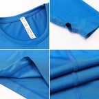 Long Sleeve Workout Shirts Women Quick Dry Gym Athletic T-Shirt Running Hiking Yoga Top with Thumb Hole Slim Fit