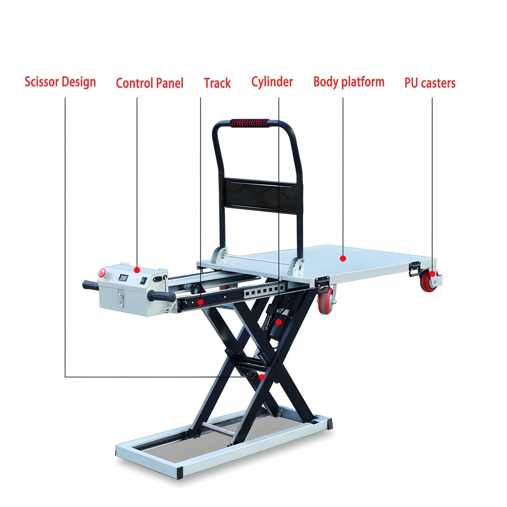 300KG Capacity Heavy Duty Folding Hand Truck Durable Utility Cart for Moving Electric Hand Truck Hydraulic Lift Table Cart