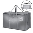 4/8/10 Pack Extra Large Moving Bags with Zippers Carrying Handles Heavy Duty Storage Tote Moving Boxes for Space Saving