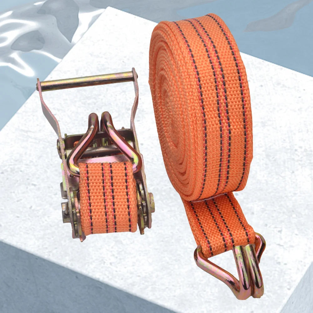 40mm Heavy Duty Ratchet Tie Down, 6/8/10M Truck Strapping, Binding Strap Rope with Tensioner for Secure Fastening Tow Strap