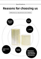 PVC Stretch Wrap Roll - Industrial Self-Adhesive Packing Film for Bundling, Palletizing & Wire Protection