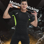 Short Sleeve Gym Shirt for Men, Workout Tees, Sport T Shirt, High Quality, Running Shirt, Fitness Sportswear, On Promotion