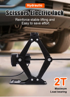 Portable Car Jack 12V Electric Jack Set Household Scissor Jack Equipment Heavy-Duty Electric Tire Change Tool