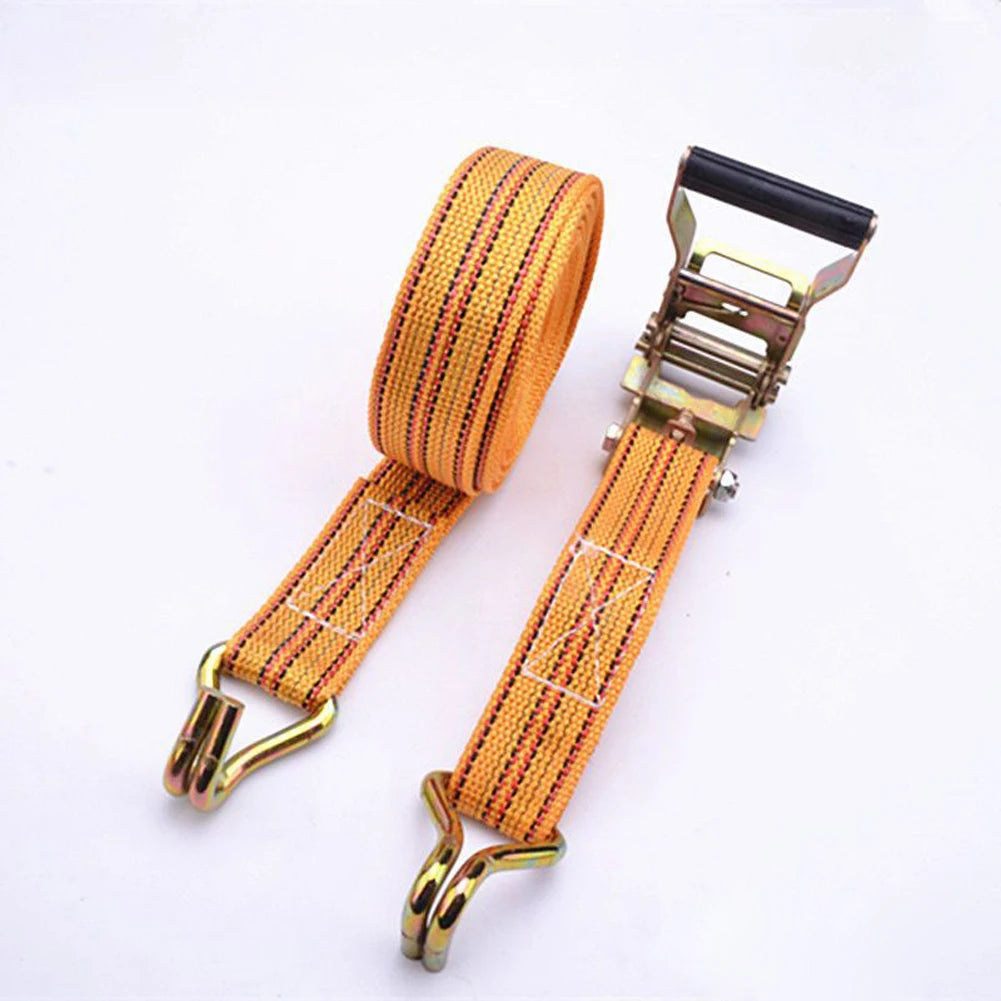 Double Hook Cargo Straps Thickened Ratchet Straps Universal Retractor Tie Down Straps Car Truck Strapping Rope Fastener Belt