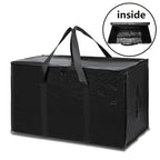 4/8/10 Pack Extra Large Moving Bags with Zippers Carrying Handles Heavy Duty Storage Tote Moving Boxes for Space Saving
