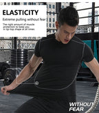 Short Sleeve Gym Shirt for Men, Workout Tees, Sport T Shirt, High Quality, Running Shirt, Fitness Sportswear, On Promotion