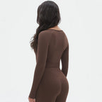 Seamless Long Sleeve Workout Tops for Women Ruched Compression Athletic Top Gym Fitness Yoga Shirt Running Tight Undershirt