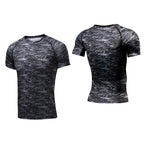 Short Sleeve Gym Shirt for Men, Workout Tees, Sport T Shirt, High Quality, Running Shirt, Fitness Sportswear, On Promotion