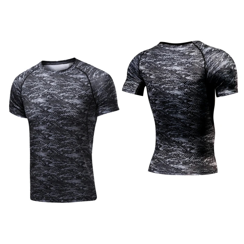 Short Sleeve Gym Shirt for Men, Workout Tees, Sport T Shirt, High Quality, Running Shirt, Fitness Sportswear, On Promotion
