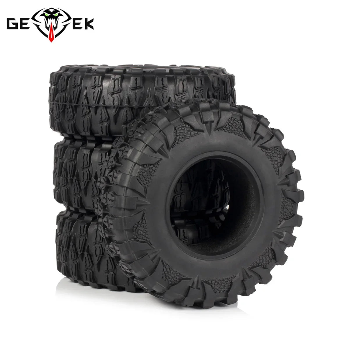 2.2'' Crawler Tires 120*45mm Rubber Tyre for 1/10 RC Trucks Car SCX10 II Capra Wraith TRX4 D90 CC02 RGT 86190 AXX4 YK4103 ZP1001