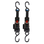 2 Pack Bolt-On Retractable Ratchet Straps Stainless Steel Ratchet Tie Down Straps Heavy Duty Auto Retracting Ratchet Straps