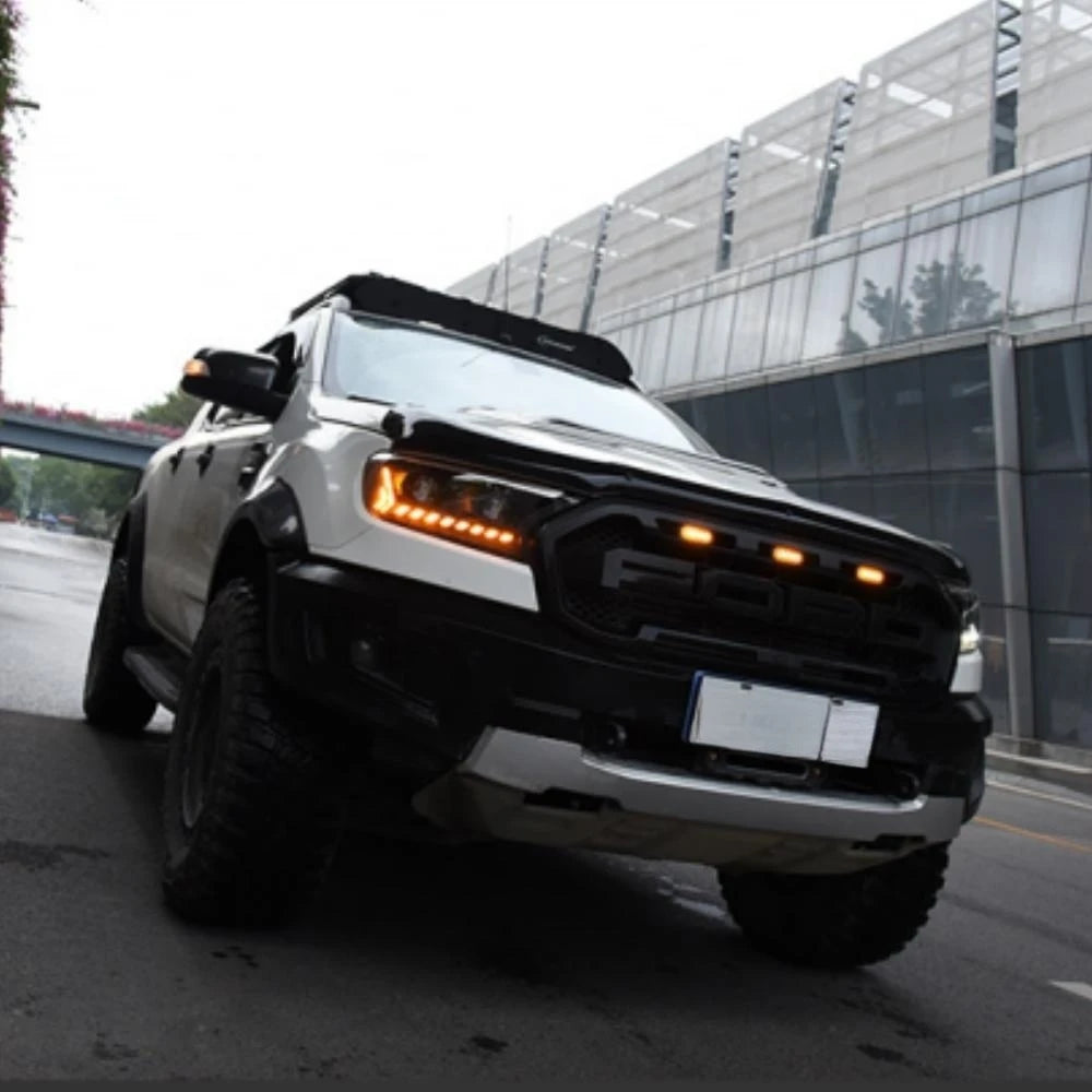 Car LED Head Lights For 2015-2021 Ford Ranger Everest T6 FL T7 T8 Raptor Endeavour Type Head lamp LED Headlight Dual Projector