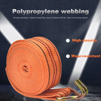 40mm Heavy Duty Ratchet Tie Down, 6/8/10M Truck Strapping, Binding Strap Rope with Tensioner for Secure Fastening Tow Strap