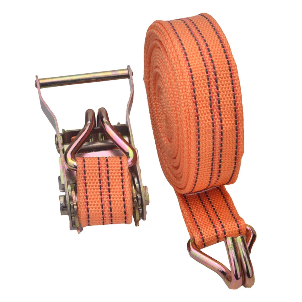 Double Hook Cargo Straps Thickened Ratchet Straps Universal Retractor Tie Down Straps Car Truck Strapping Rope Fastener Belt
