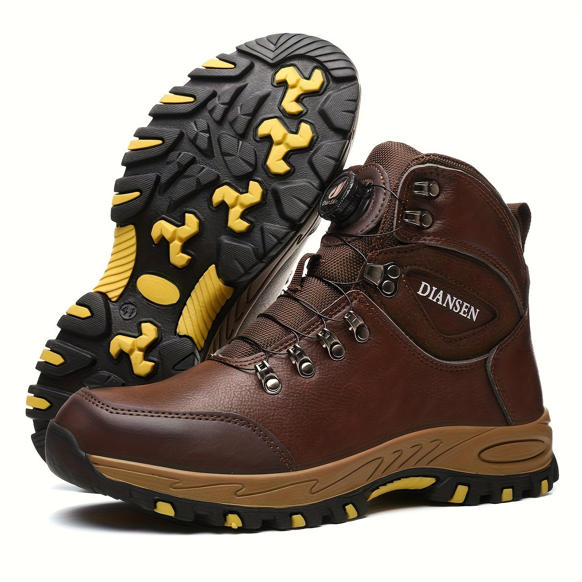Men'S Steel Toe & Puncture Proof Breathable Work Boots - Non-Slip Lace-Up Safety Shoes with Durable Rubber Sole, Ergonomic Design & Cushioned Insole for Outdoor Hiking, Training, Casual Wear, Steel Toe Boots, Hiking Footwear,