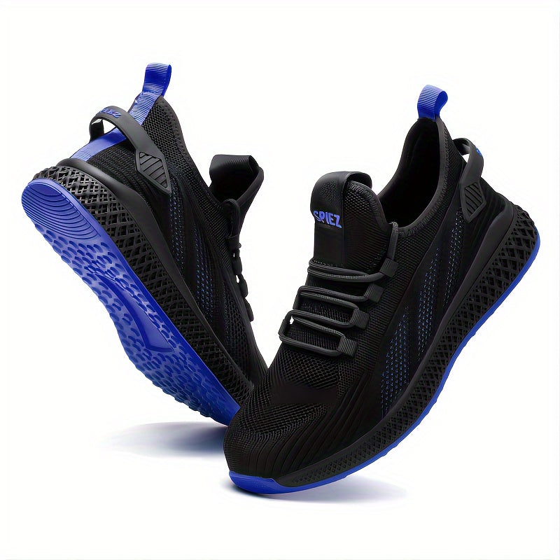 SPIEZ Unisex Safety Shoes With Composite Toe Cap, Puncture Proof Breathable Work Shoes For Men, Slip On Fashion Sneakers For Work And Daily Wear