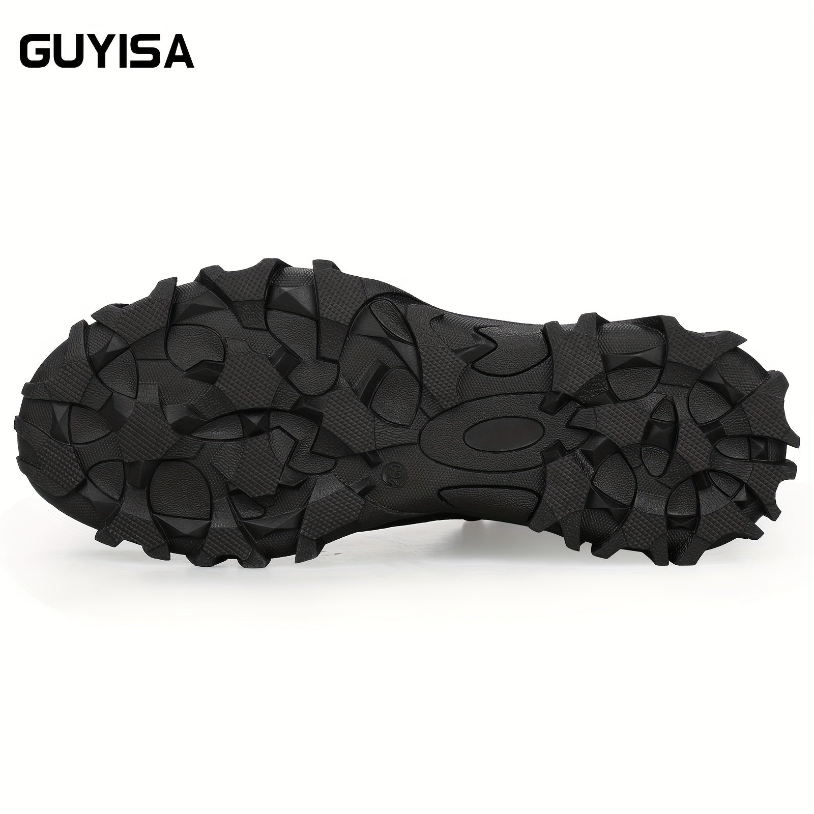 GUYISA Steel Head Men'S Steel Ladle Head Anti Smash, Anti stab, Wear resistant, Comfortable Soft Bottom Four Seasons Professional Safety Shoes