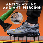 Buttoned Anti-Crush, Anti-Puncture, Comfortable, Breathable And Protective Safety Shoes